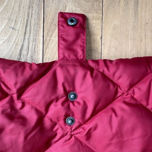Eddie Bauer EB550 Puffer Vest Womens L Red Full Zip Goose Down Outdoor H… - Picture 5 of 11